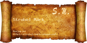 Strobel Márk névjegykártya